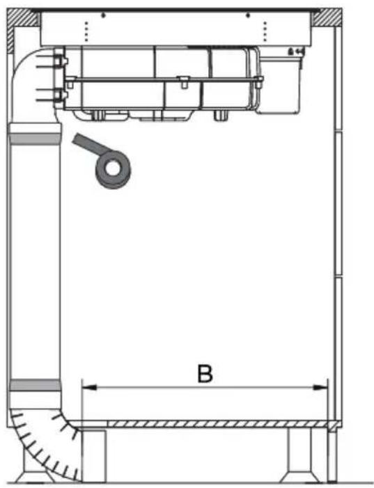 AMICA DSI 841 SBB - Kit de conduits pour plaque à induction avec extracteur - 1