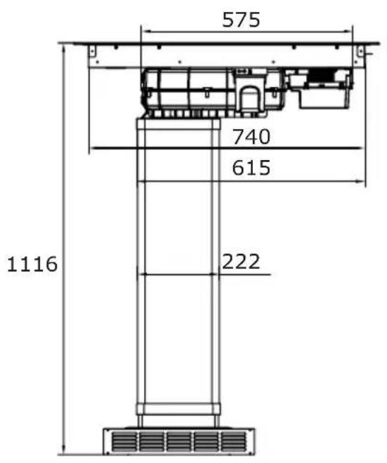 AMICA DSI 841 SBB - KOMPLET CEVI ZA   INDUKCIJSKO KUHALNO   PLOŠCO Z IZVLEČNIKOM - 1