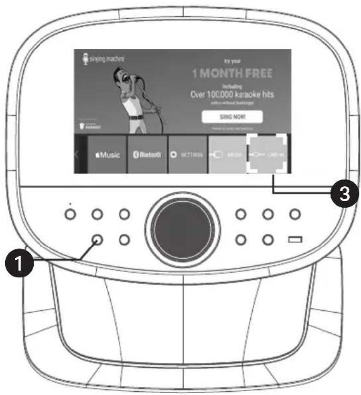 Singing Machine ISM9011 - Anschlüsse - 1