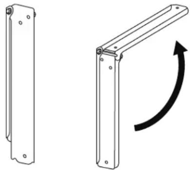 Uline H-7096 - ENSAMBLE DEL SOPORTE DE PARED - 1