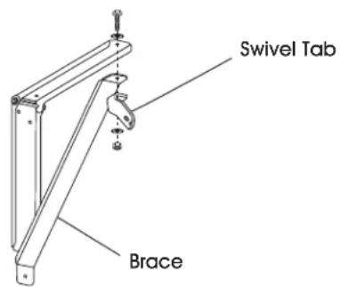 Uline H-7096 - WALL BRACKET ASSEMBLY - 3