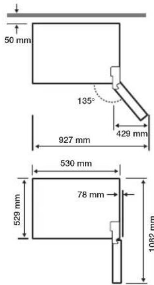 SAMSUNG RR21J3146VL - Selecting the best location for the Refrigerator - 2