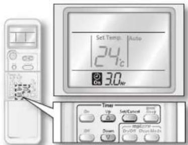 SAMSUNG AS24DWAN - Réglage de temporisateur - 2