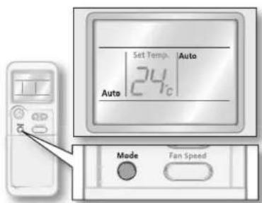 Set Temp. Auto 24°C Auto Made Fan Speed