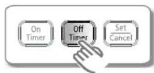 On Timer Off Timer Set Cancel