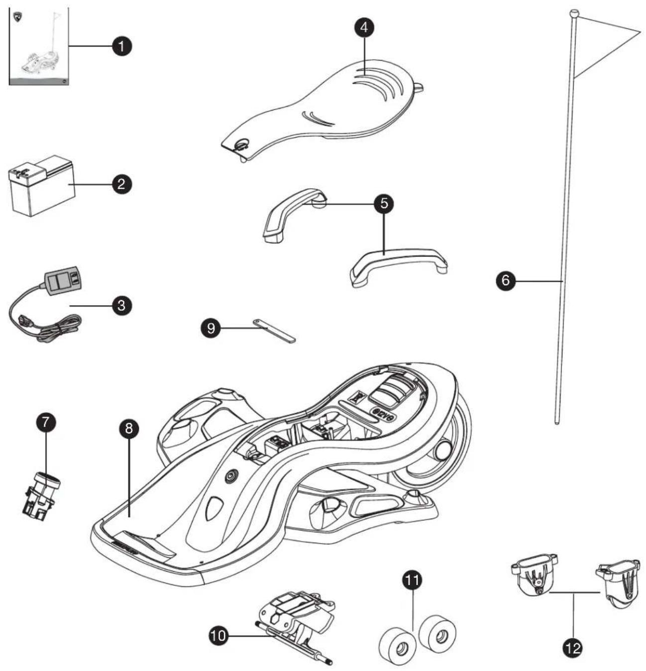 Rollplay 12V Nighthawk Bolt - Pièces - 1