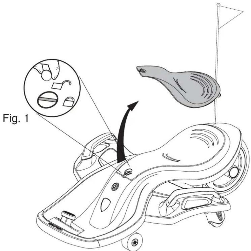 Rollplay 12V Nighthawk Bolt - Assemblage du mât de drapeau - 2