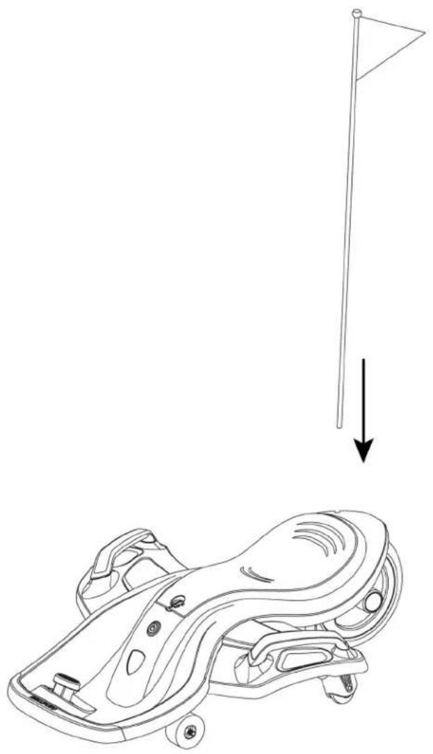 Rollplay 12V Nighthawk Bolt - Flagpole Assembly - 1