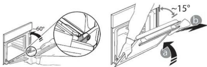 INDESIT IO 235H B - REMOVING AND REFITTING THE DOOR - 2