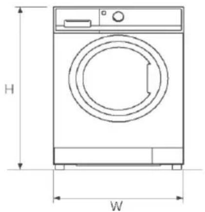 CANDY GD 48SB8BC-S - Abmessungen des Produkts - 1