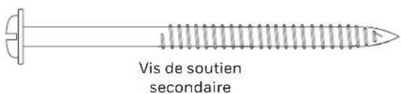 Vis de soutien secondaire