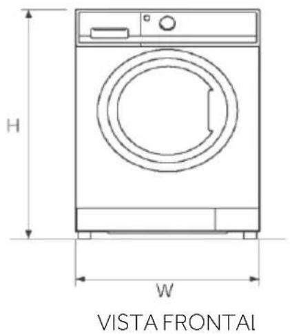 CANDY GD 410B9C-S - Dimensões do produto - 1