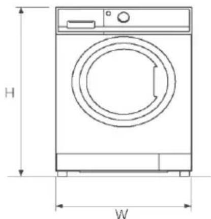 CANDY GD 4109C-S - Abmessungen des Produkts - 1