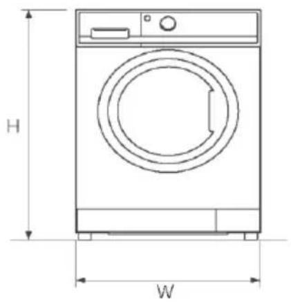 CANDY GD 4109C-S - Dimensiones del producto - 1