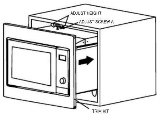 ADJUST HEIGHT ADJUST SCREW A TRIM KIT