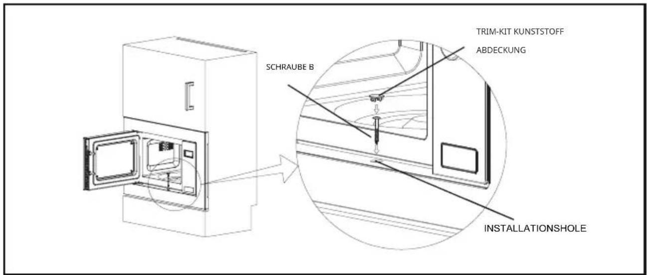 SCHRAUBE B TRIM-KIT KUNSTSTOFF ABDECKUNG INSTALLATIONSHOLE