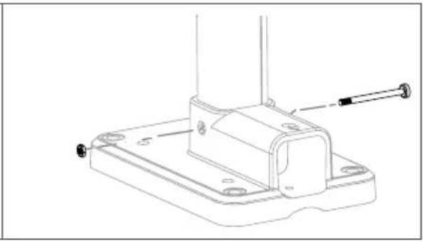 BRESSER Comfort Weather Center 7in1 7803300 - Assembly the stand and pole - 4