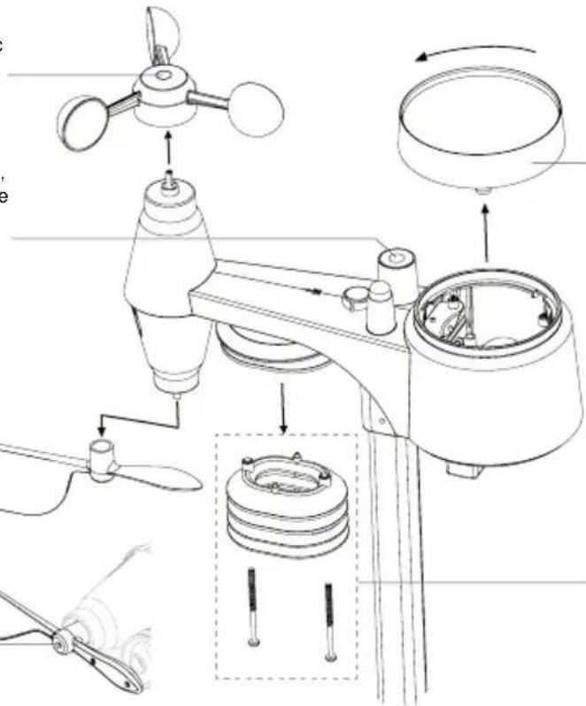 BRESSER Comfort Weather Center 7in1 7803300 - REEMPLACER LE COUPE-VENT - 1