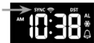 BRESSER Comfort Weather Center 7in1 7803300 - Time synchronize status - 1