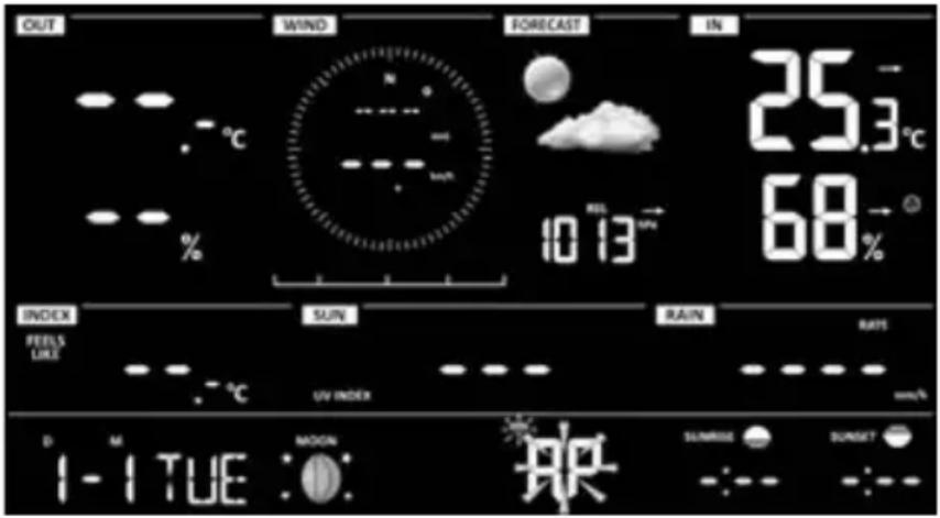 BRESSER Comfort Weather Center 7in1 7803300 - Configurar la consola de pantalla - 1