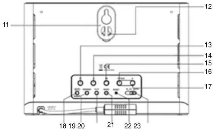 BRESSER Comfort Weather Center 7in1 7803300 - Tasti della console di visualizzazione - 4