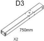 NeoMounts NMPRO-S1 - Parts list (NMPRO-M22) - 3