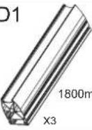 NeoMounts NMPRO-S1 - Parts list (NMPRO-M32) - 1