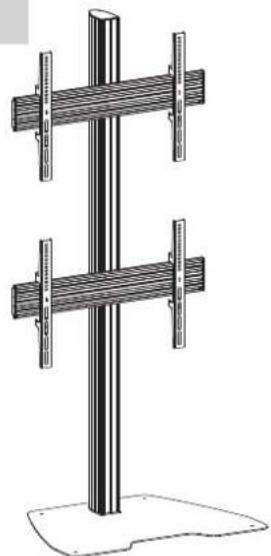 NeoMounts NMPRO-S1 - Section(2) With Floor Plate - 2