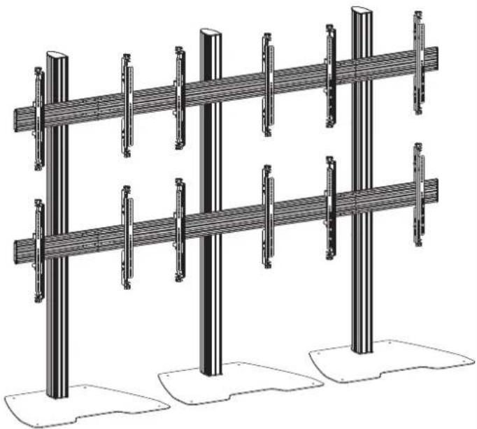 NeoMounts NMPRO-S1 - Section(2) With Floor Plate - 5