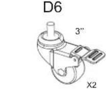 NeoMounts NMPRO-S1 - Parts list (NMPRO-M22) - 6