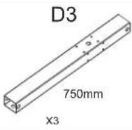 NeoMounts NMPRO-S1 - Parts list (NMPRO-M32) - 3