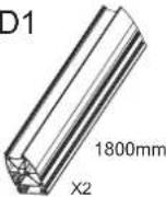 NeoMounts NMPRO-S1 - Parts list (NMPRO-M22) - 1
