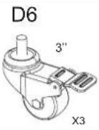 NeoMounts NMPRO-S1 - Parts list (NMPRO-M32) - 6
