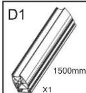 NeoMounts NMPRO-S1 - Parts list (NMPRO-S1) - 1