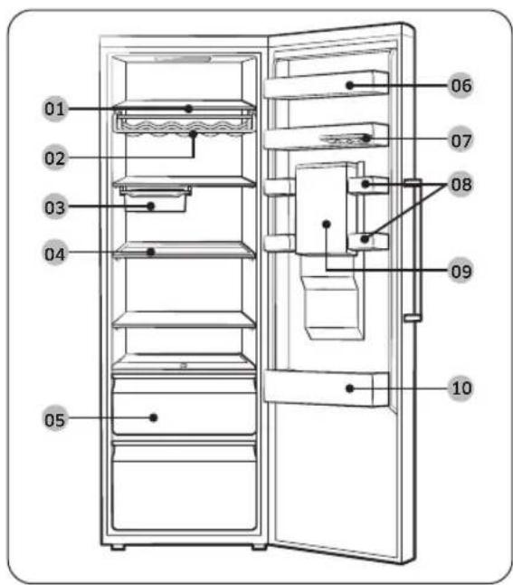 SAMSUNG RR80H39CDV - En överblick över kylskåpet - 1