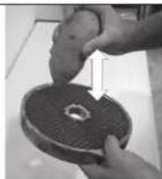 Sammic CK-35V - Cleaning of the "Vegetable Cutter" accessory CK-35V/38V, CK-45V/48V and CA-3V/4V: - 1