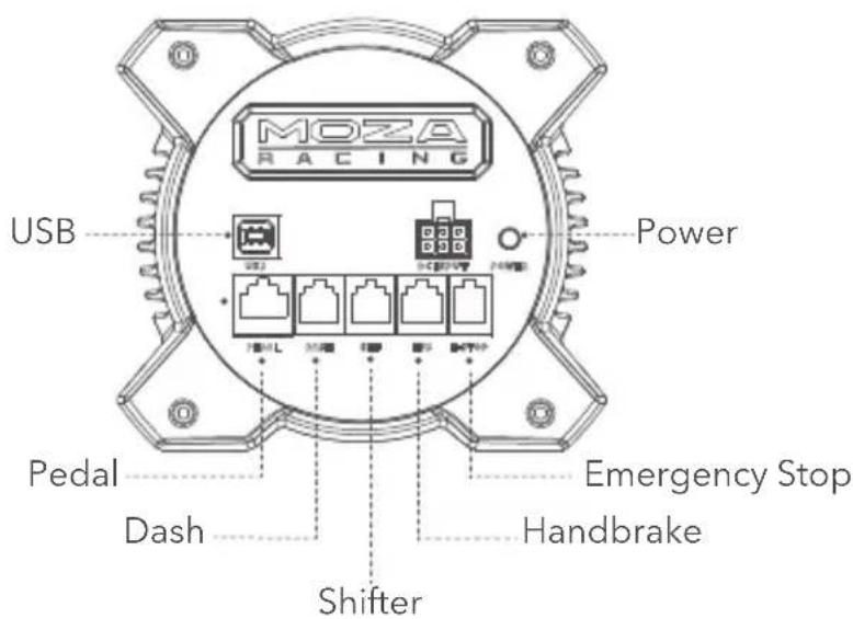Moza R3 - Connection Ports - 1