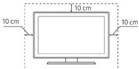 SAMSUNG UA55KU7351K - Ventilación adecuada del televisor - 1