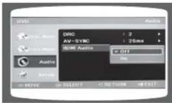 SAMSUNG MM-DG36 - Configuration de l'audio HDMI - 1