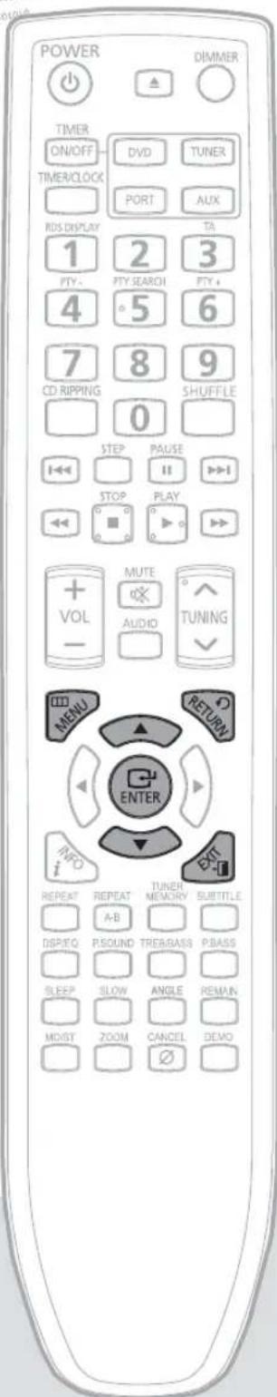 SAMSUNG MM-DG36 - Configuration du type de l'écran du téléviseur - 1