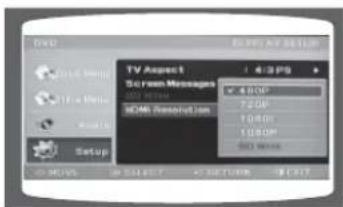 SAMSUNG MM-DG36 - Réglage de la résolution HDMI - 1