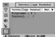 SAMSUNG CS-29750PQ - Configuration - Verrouillage Parental - 1