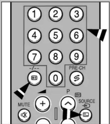 SAMSUNG CS29M30SPQ - Сохранение страниц, телетекста - 1