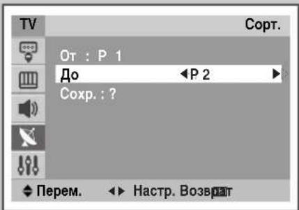 SAMSUNG CS29M30SPQ - Сортировка настроенных каналов - 3