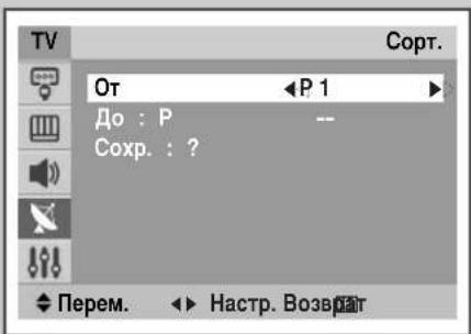 SAMSUNG CS29M30SPQ - Сортировка настроенных каналов - 2