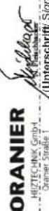 ORANIER Mondego W+ - EN 16510-1:2023/ EN 16510-2-1:2023 - 1