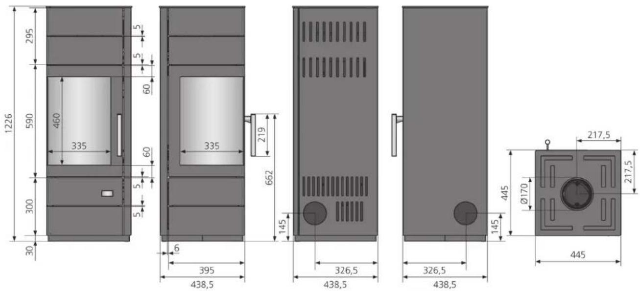 ORANIER Mondego W+ - Croquis / Dimensions - 1