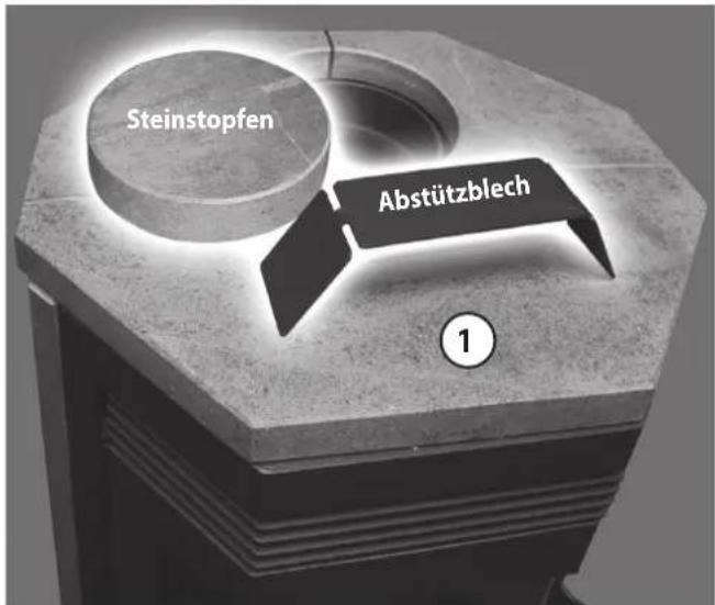 ORANIER Corso W+ 2.0 - Abstützblech Steinstopfen - 1