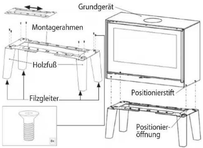 ORANIER Ziva XL - Montage Variante „Standfuß“: - 4