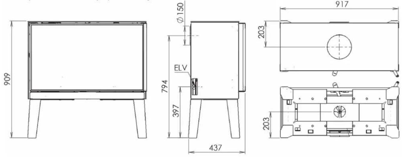 ORANIER Ziva XL - Ziva XL Modèle « Pieds en bois » - 1